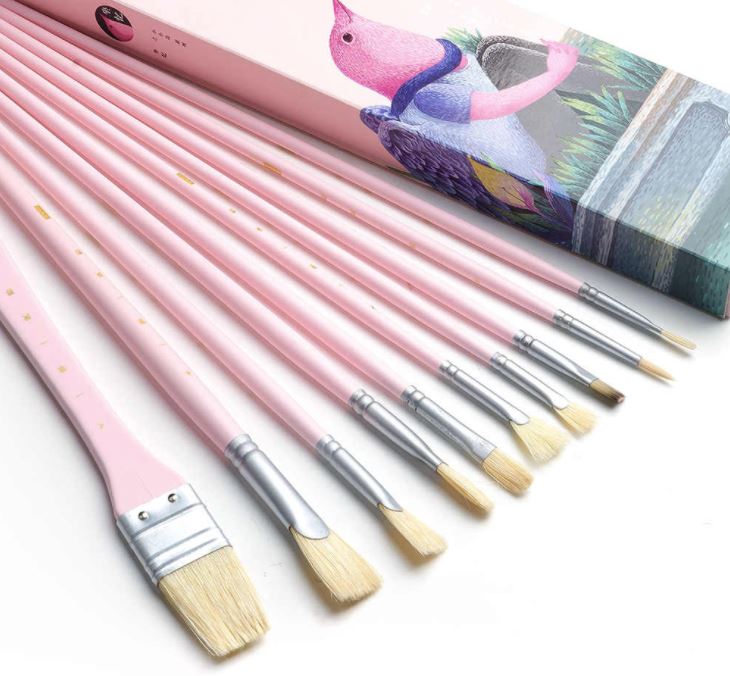MIYA HIMI Artist Paint Brushes 10-Piece Set