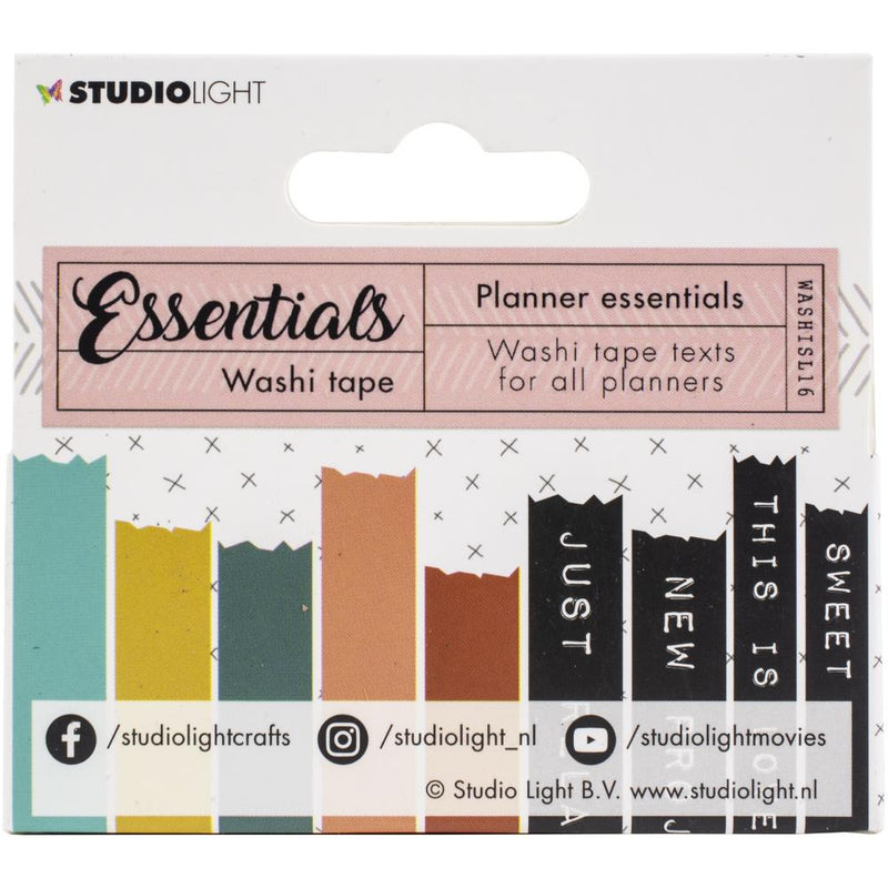 Studio Light Essentials Planner Washi Tape 9/Pkg