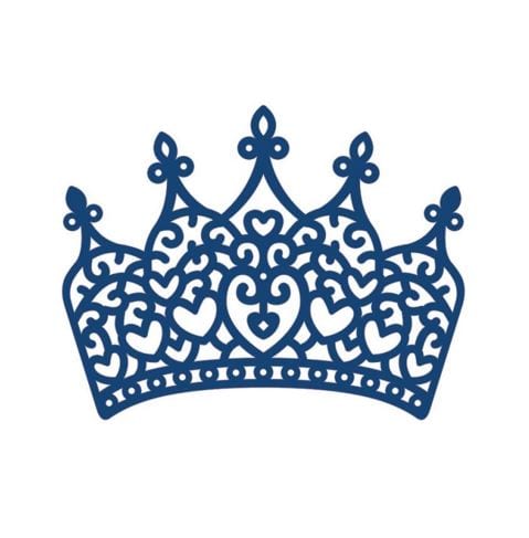 Princess Crown Tattered Lace Metal Die