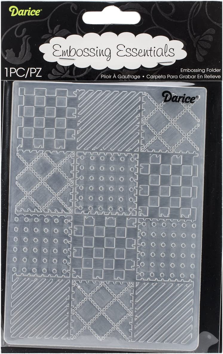 Darice Quilt Blocks Embossing Folder