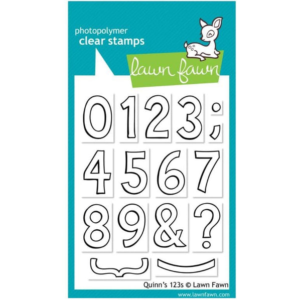 Lawn Fawn Quinn's 123s Clear Stamps 3"x 4"