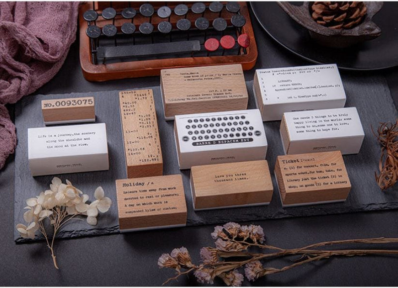 Infeel.Me Vintage Typewriter Quotes and More Wood Mounted Rubber Stamps