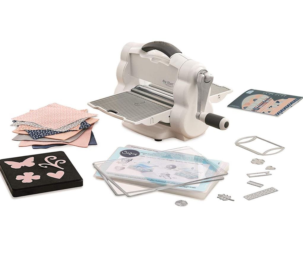 Sizzix Big Shot Foldaway Machine White & Gray with Free Bonus Content