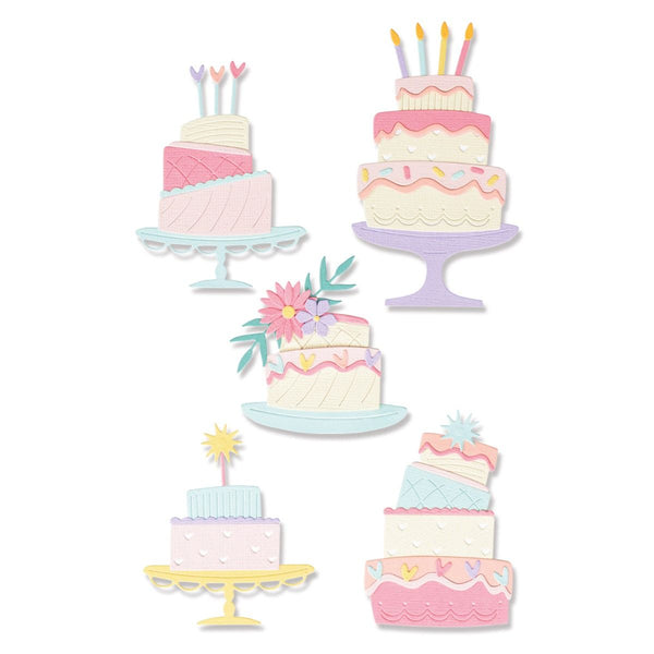 Sizzix Build a Cake Thinlits Die Set 10PK by Olivia Rose
