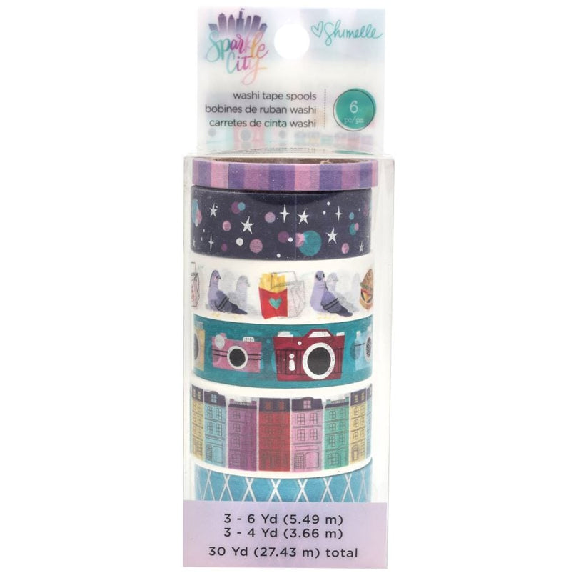 American Crafts Sparkle City Washi Tape Set Shimelle