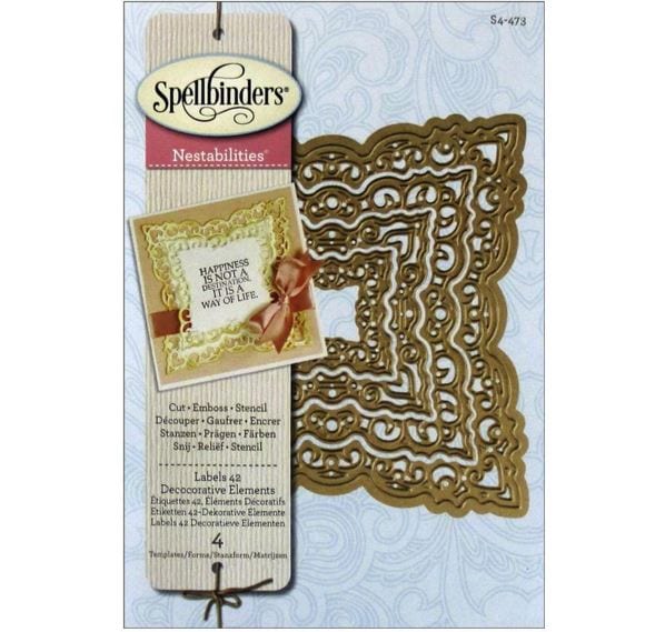 Spellbinders Die Nestabilities Classic Labels 42 Decorative Elements