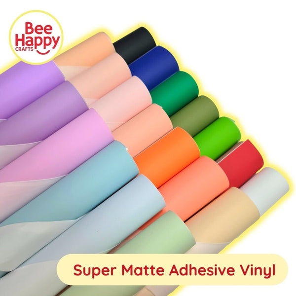 Bee Happy Super Matte Adhesive Vinyl with Protective Film 12" x 12" or 36"