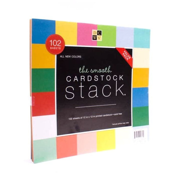 DCWV The Smooth Cardstock Stack - 102 Sheets