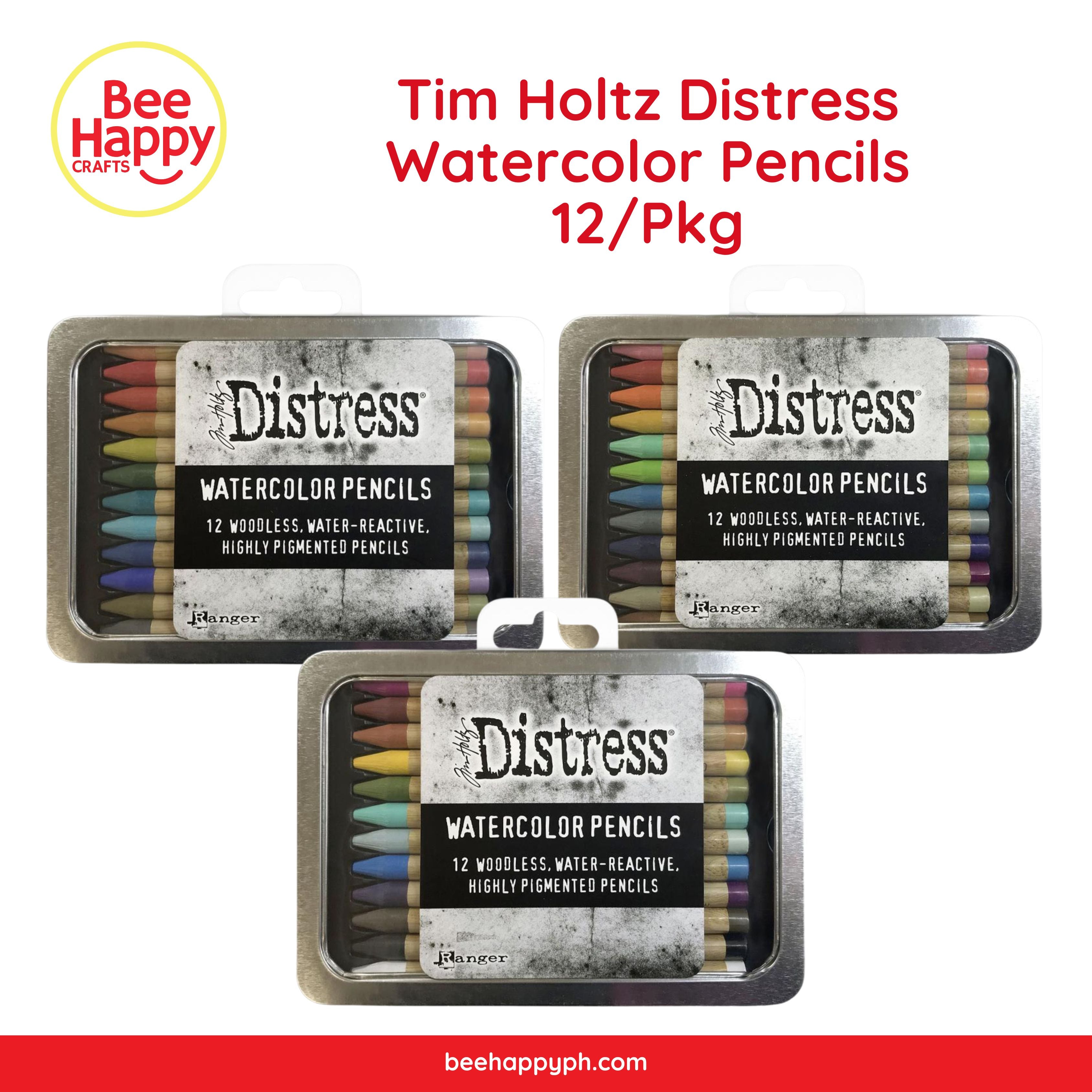 Set 1 Distress Watercolor Pencils - Tim Holtz - 12/Pkg