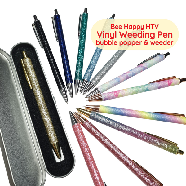 Bee Happy Precision Vinyl Weeding Pen and Bubble Popper with Case