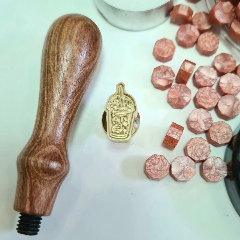 Exact Shape and 3D Wax Seal Stamps - Option 2 (1 Wax Seal Copper Head with Handle Only)