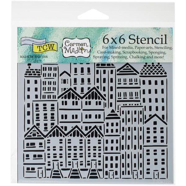 Crafter's Workshop Template 6"X6" City Buildings