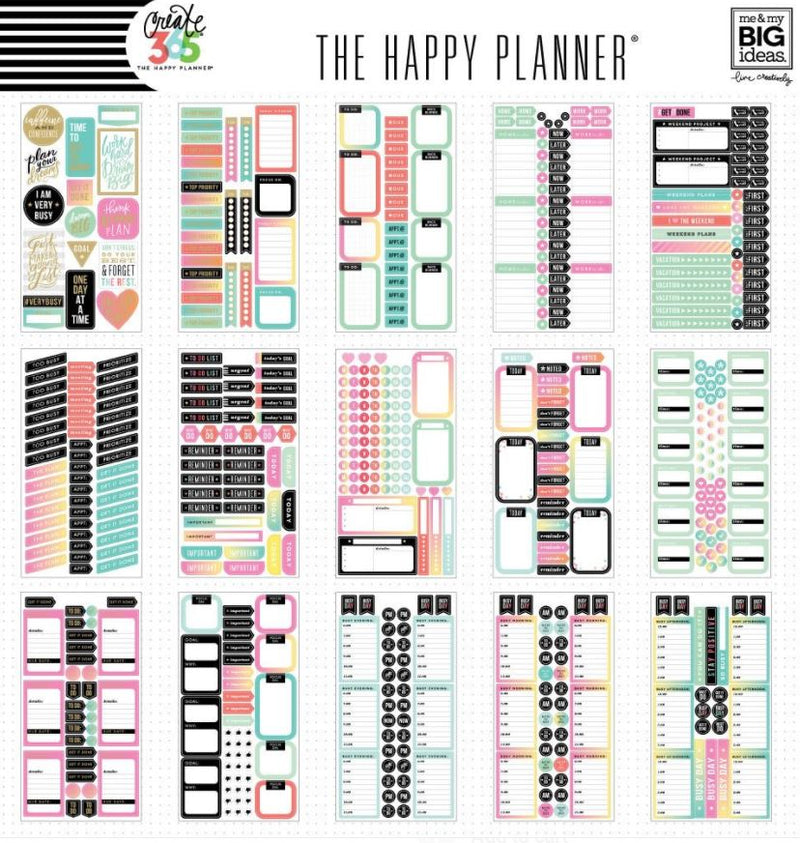Productivity Value  Pack Stickers Me &amp; My Big Ideas-Create 365 Happy Planner Stickers 985 Stickers