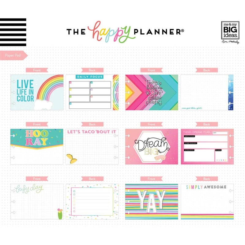 Me and My Big Ideas Brights Happy Planner Multi Accessory Pack - Sticky Notes/Sticker/Cards