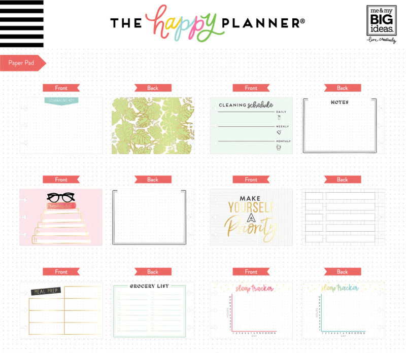 Journaling Happy Planner Multi Accessory Pack -  Sticky Notes/Sticker/Cards