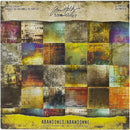 Tim Holtz Idea-Ology Paper Stash Cardstock Pad 8"X8" - Abandoned