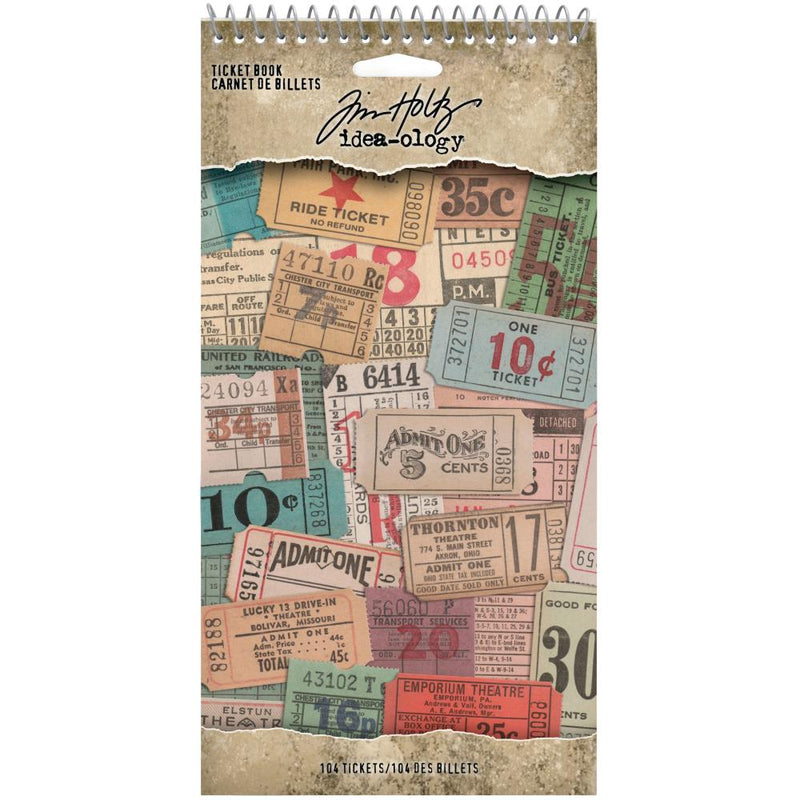 Tim Holtz Idea-Ology Ticket Book 104/Pcs