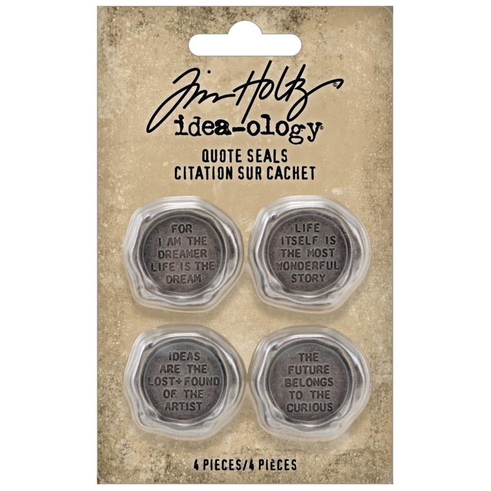 Idea-Ology Metal Quote Seals 4/Pcs
