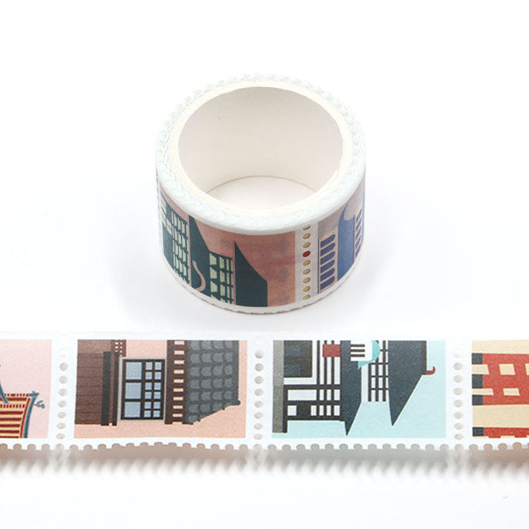 Japanese Architecture Design Stamp Washi Tape 25mm x 3m