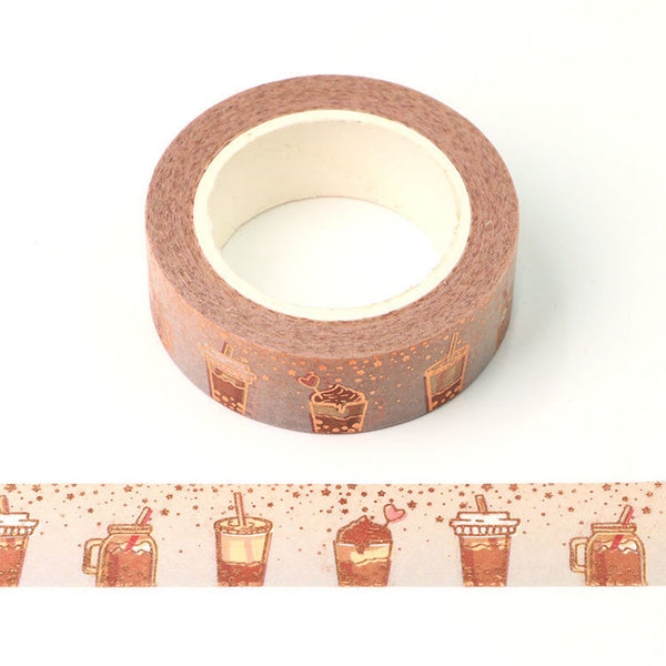 Foil Milk Tea Washi Tape 15mm x 10m