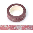 Foil Purple Fire Washi Tape 15mm x 10m