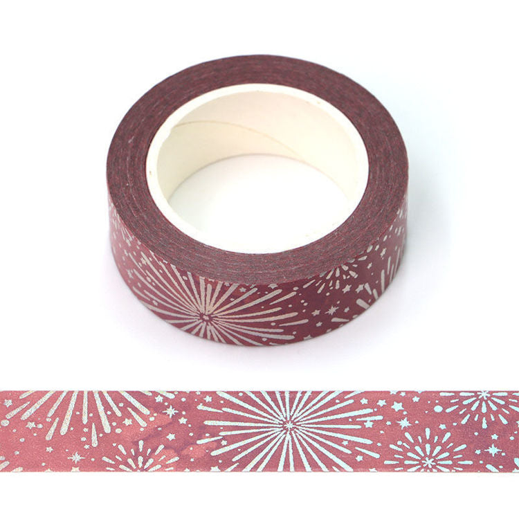 Foil Purple Fire Washi Tape 15mm x 10m