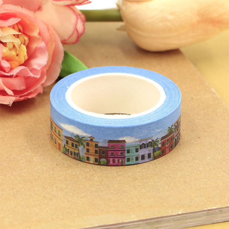 Colorful House Washi Tape 15mm x 10m