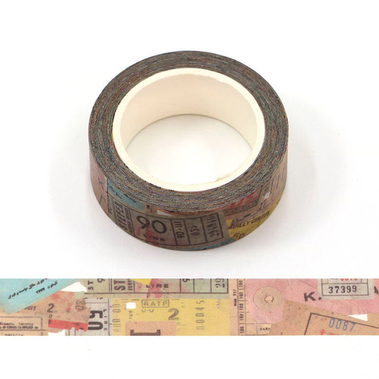 Travel Labels Washi Tape 15mm x 10m