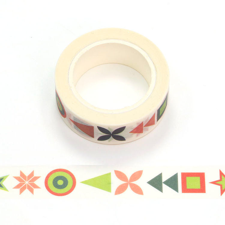 Christmas Pattern Washi Tape 15mm x 10m