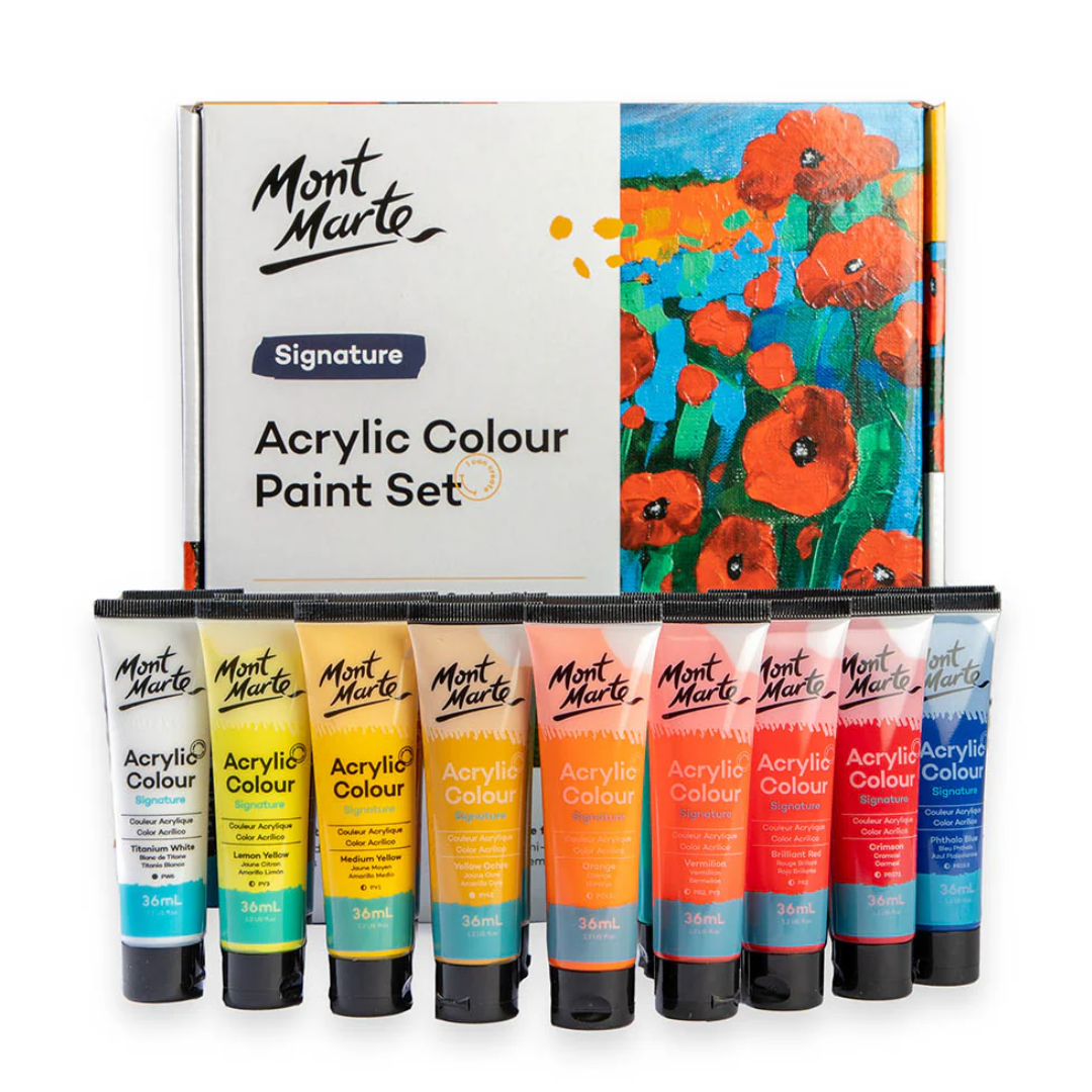 Mont Marte Acrylic Colour Paint Set 36ml
