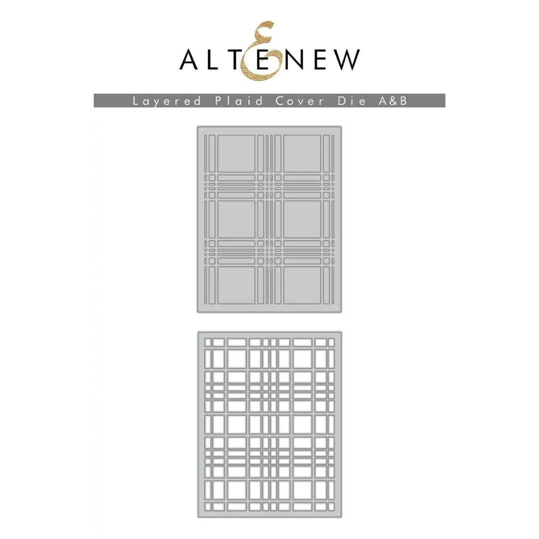 Altenew Layered Plaid Cover Die Bundle
