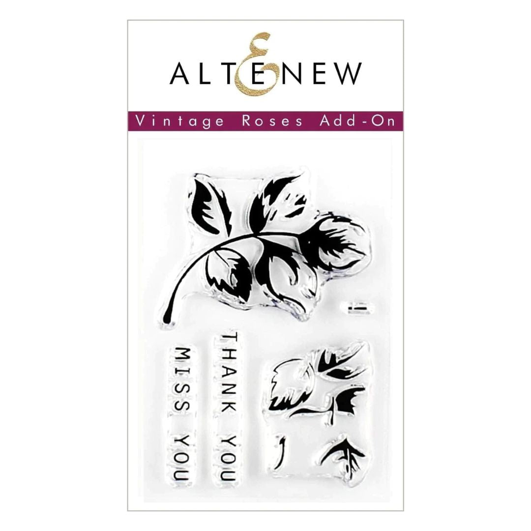 2 Roses Stamp Altenew Vintage Roses Add-On Stamp Set