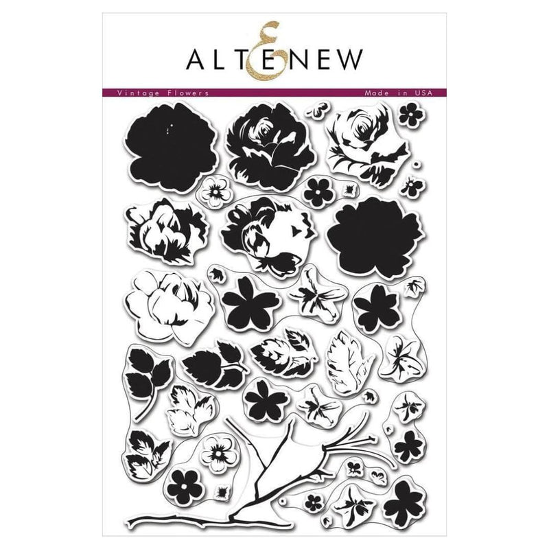 Altenew Vintage Flowers Stamp Set