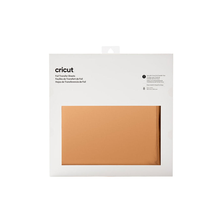 Cricut Rose Gold Foil Transfer Sheets 12