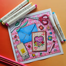Bee Happy Coloring Pages - Printable Coloring Cards (Digital Download)