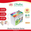 Ohuhu Honolulu 60 Basic Colors Dual Tips Alcohol Art Markers - Brush and Chisel Y30-80403-61