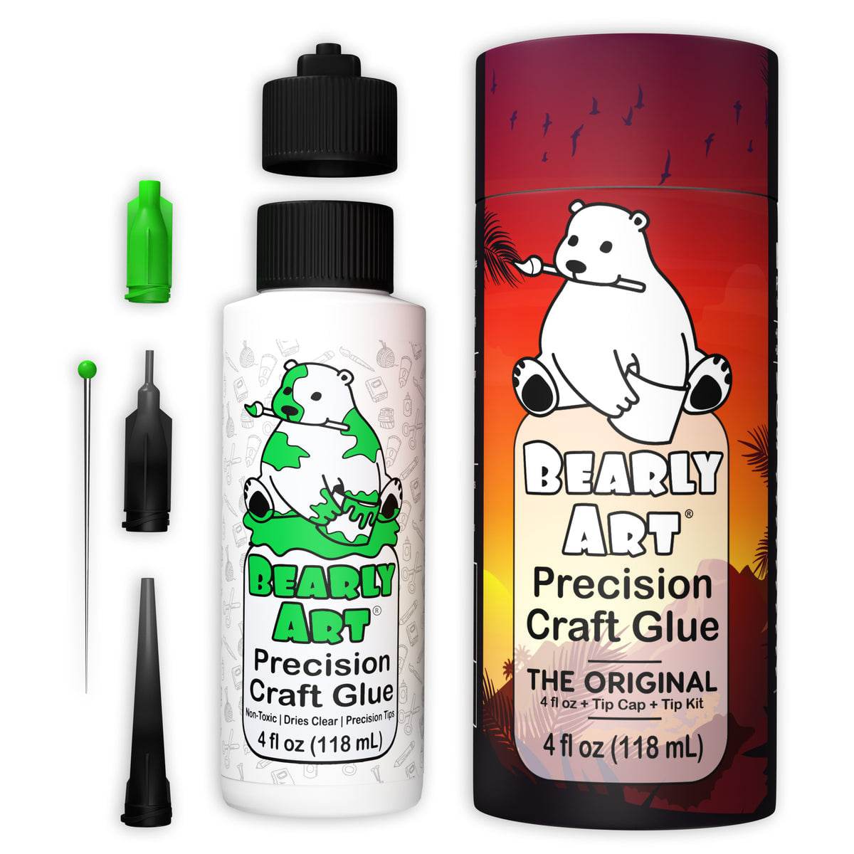 Bearly Art Precision Craft Glue - The Original With Special Edition Keepsake Box