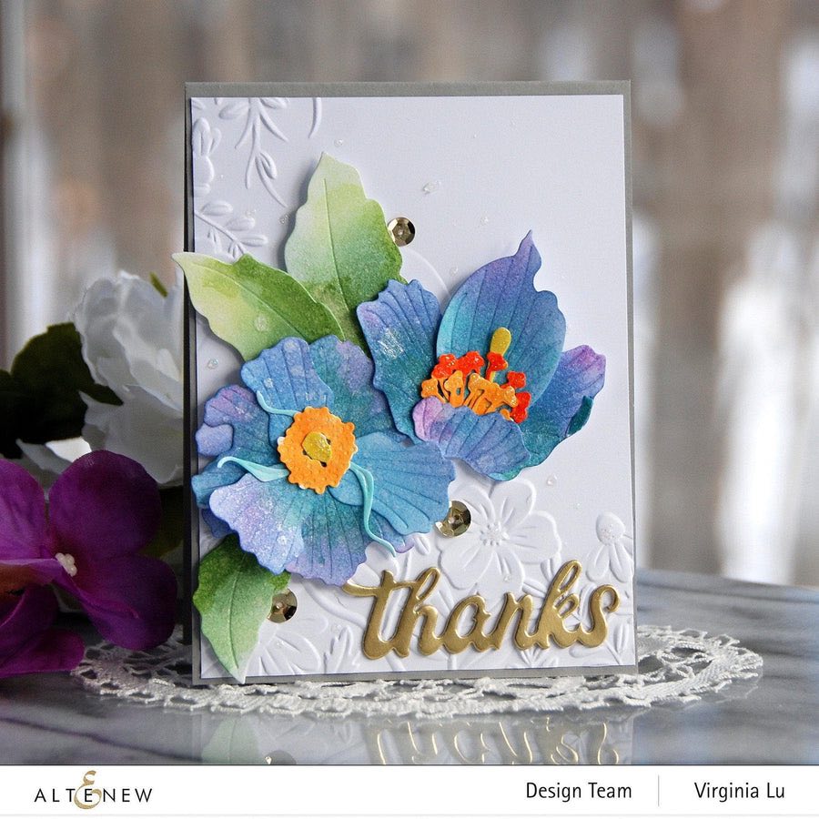 Altenew Craft-A-Flower: Himalayan Blue Poppy Layering Die Set