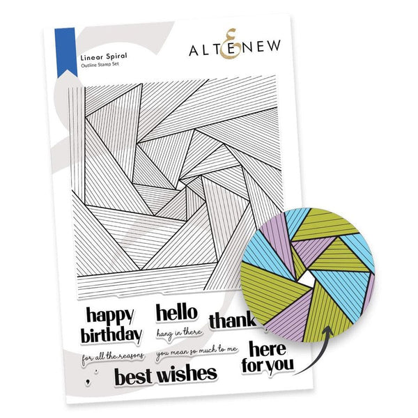 Altenew Linear Spiral Stamp Set