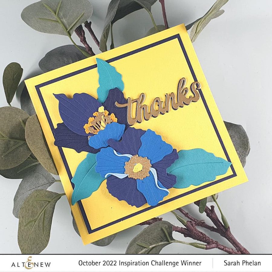 Altenew Craft-A-Flower: Himalayan Blue Poppy Layering Die Set
