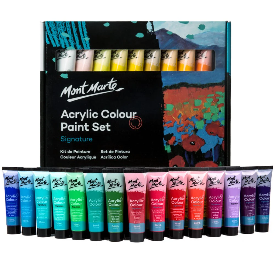 Mont Marte Acrylic Colour Paint Set 36ml