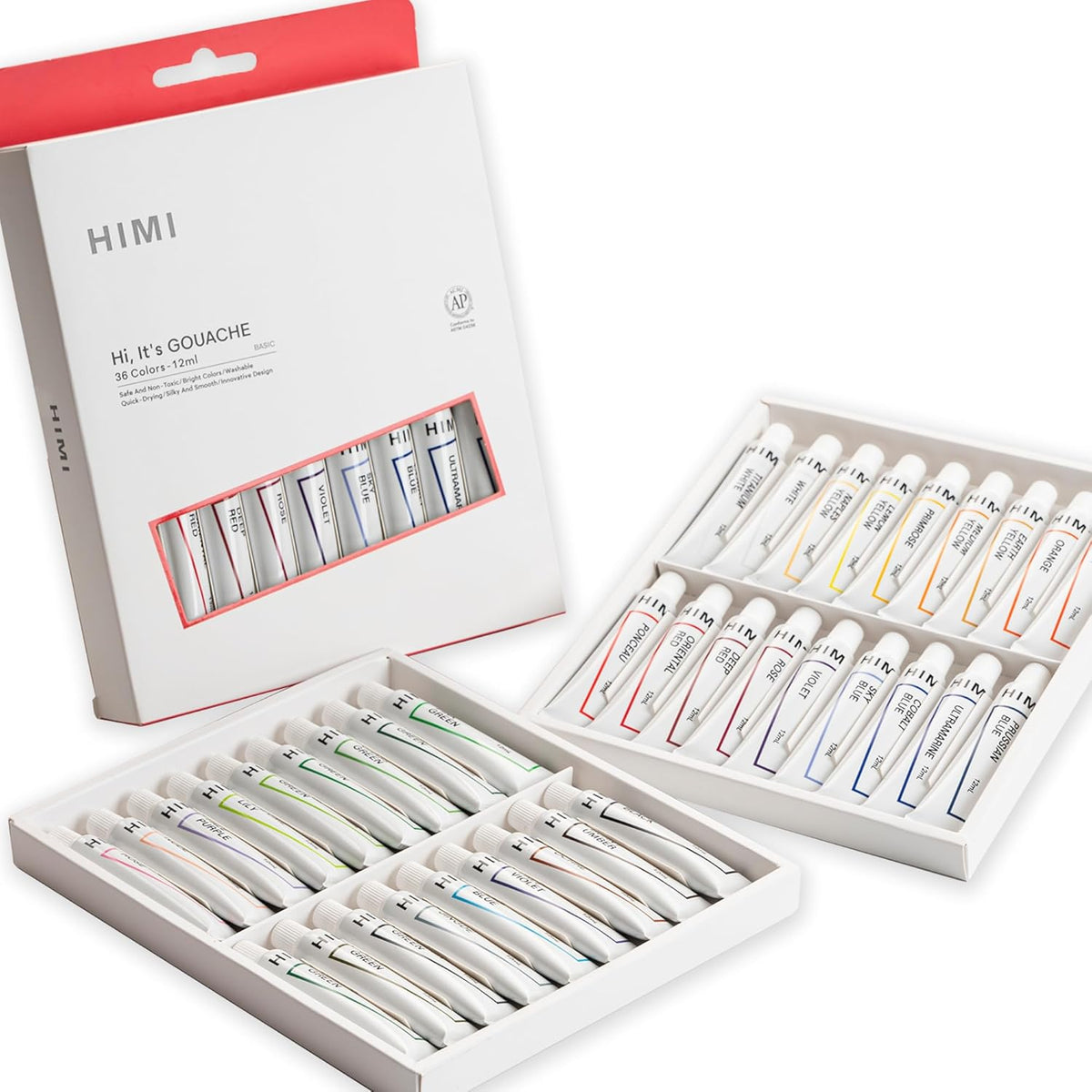 MIYA HIMI Gouache Paint Tube Set 12s, 18s, 24s, 36s