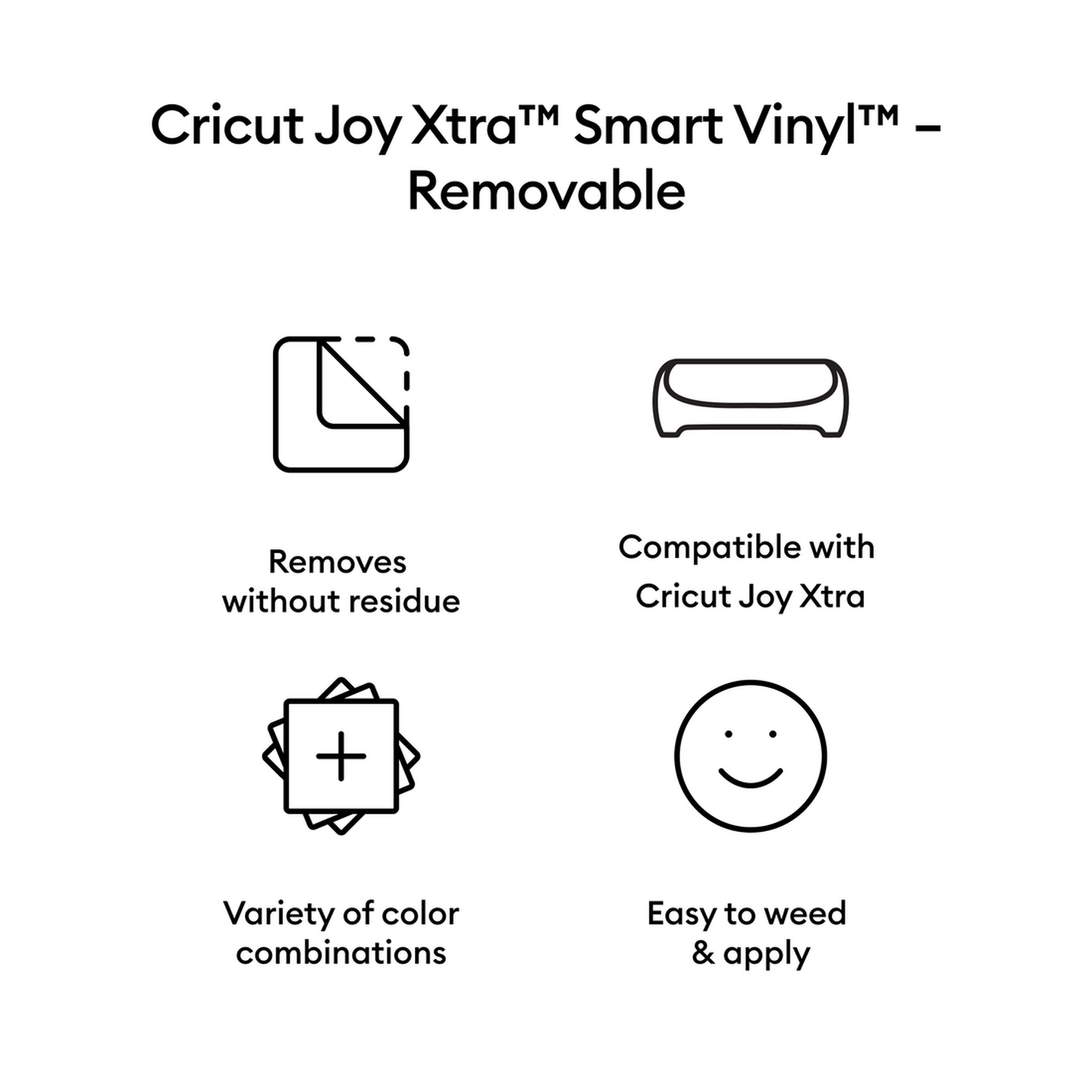 Cricut Joy Xtra Smart Vinyl™ – Removable (3 ft)