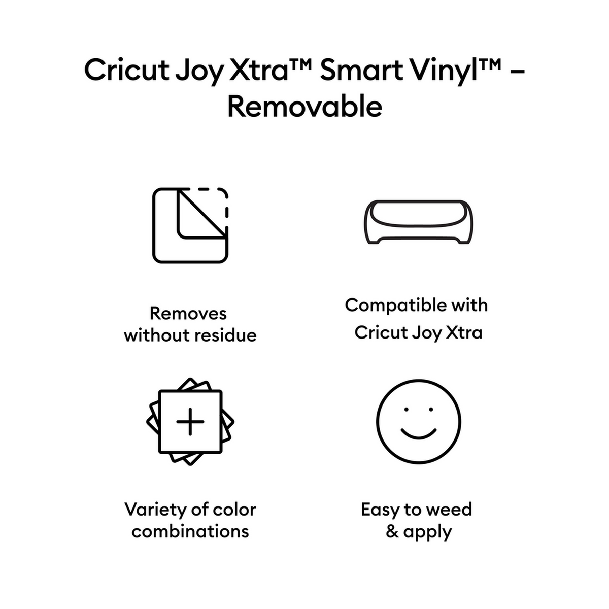 Cricut Joy Xtra Smart Vinyl™ – Removable (3 ft)