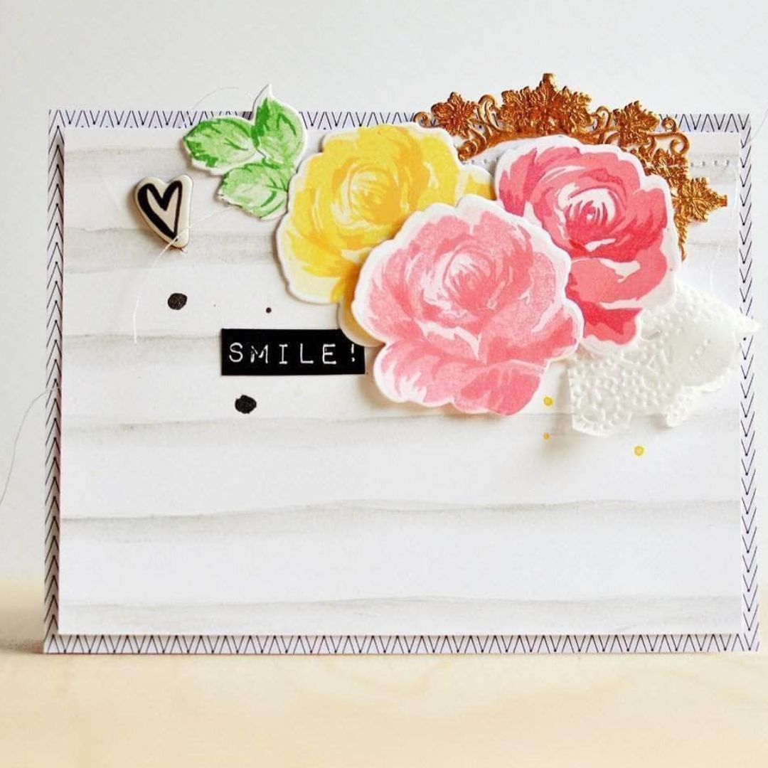 Altenew Vintage Flowers Stamp Set