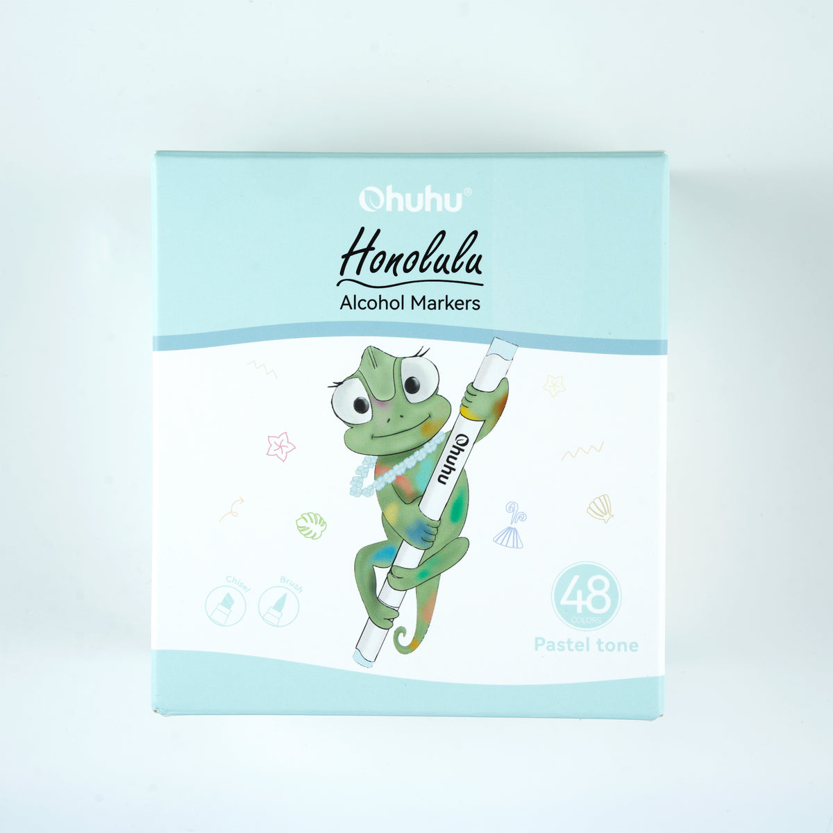 Ohuhu 48 Pastel Colors Dual Tips Alcohol Markers - Sweetness Y30-80400-87, Y30-80403-67 & Y30-80401-57
