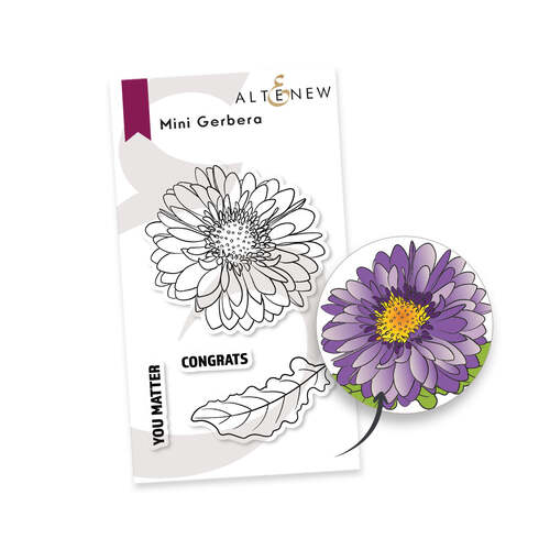 Altenew Mini Gerbera Stamp Set