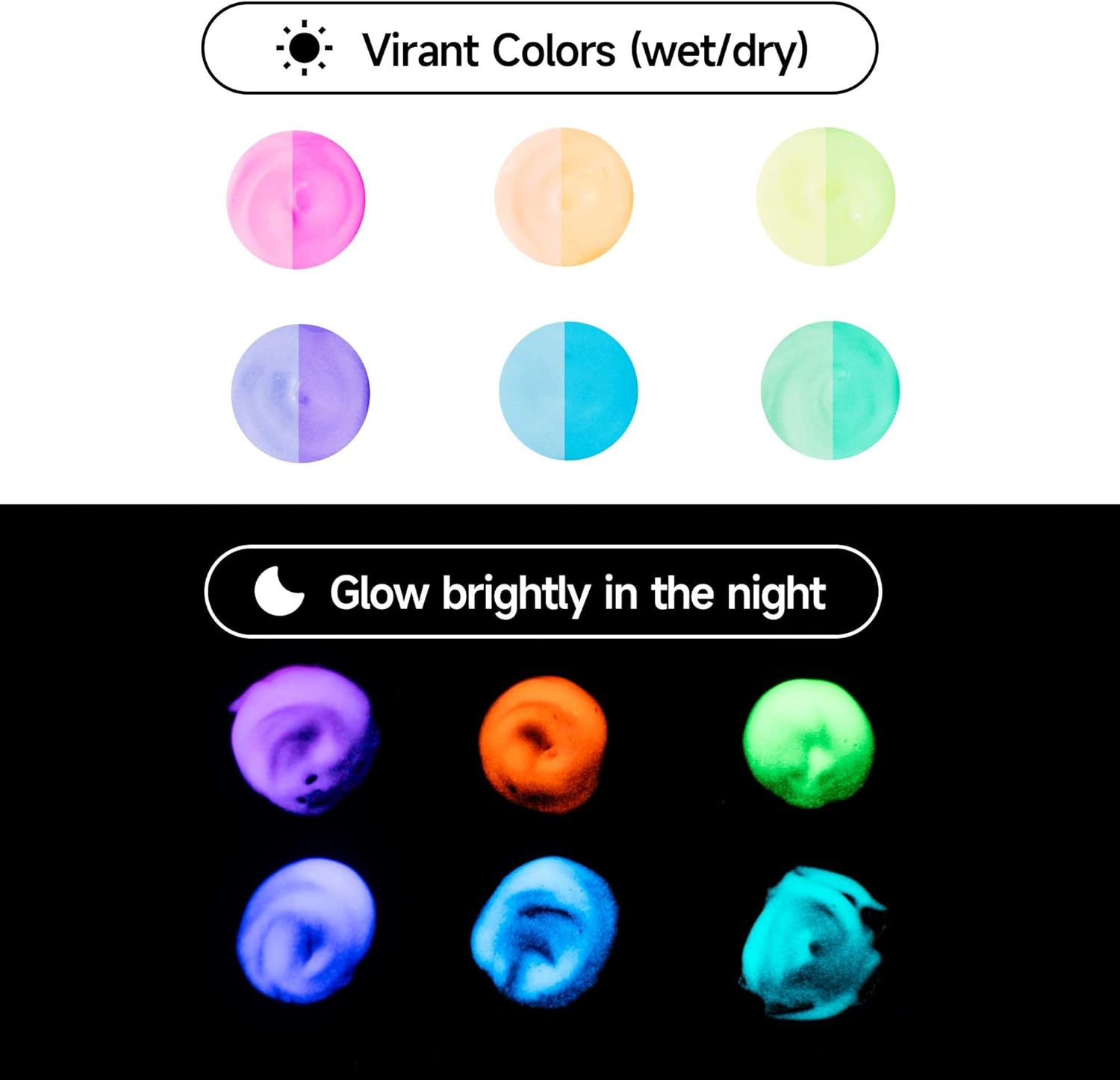 Miya Himi Bright & Pastel Jelly Gouache Paint Set 6 Colors 23ml Jelly Cup Design