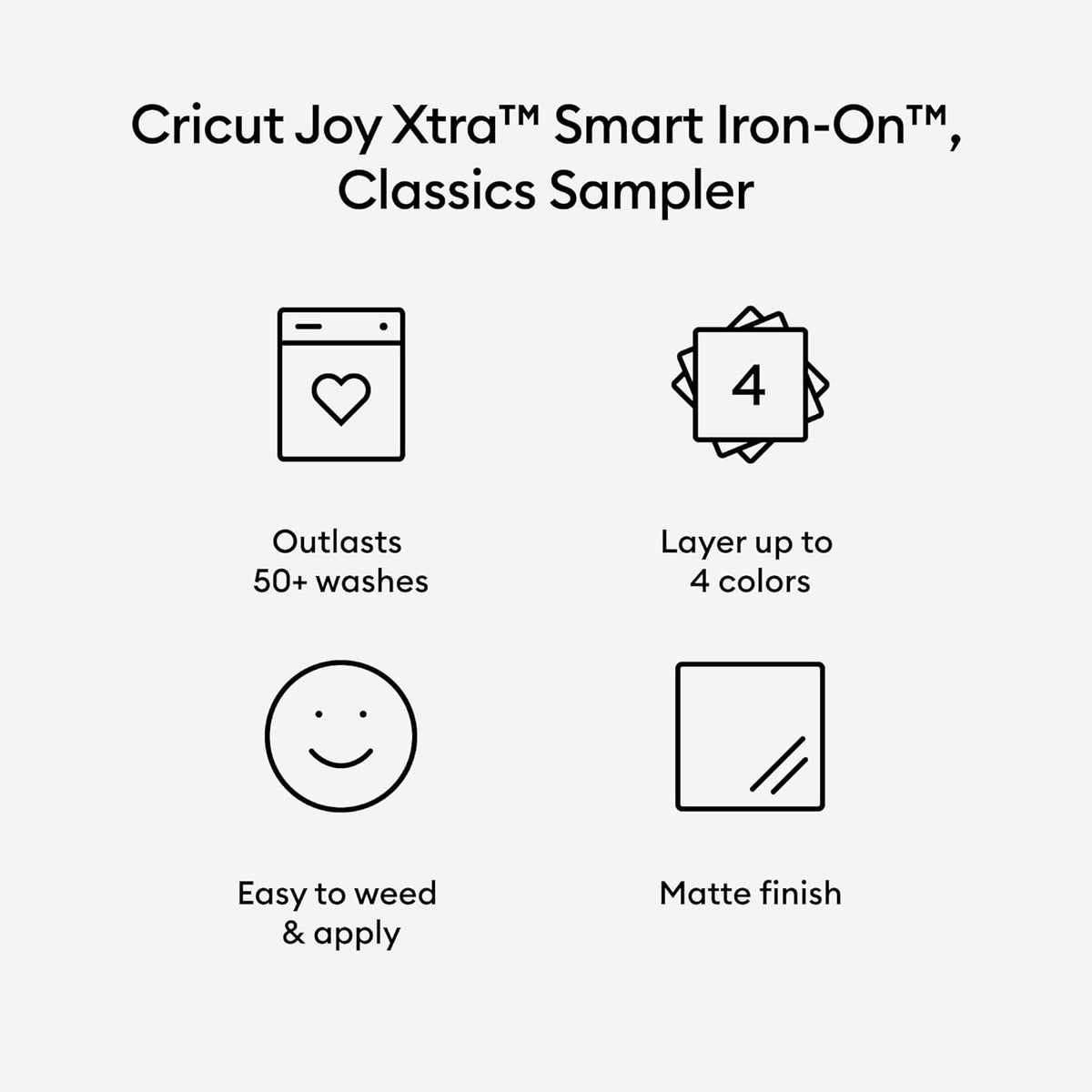 Cricut Joy Xtra Smart Iron-On Sampler