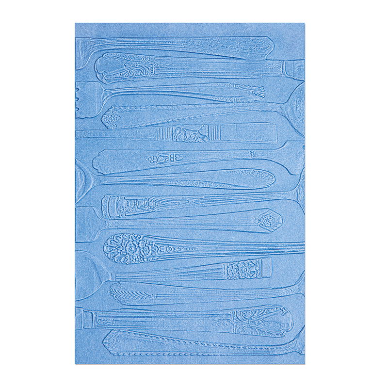 Sizzix 3-D Textured Impressions Embossing Folder - Silverware by Eileen Hull